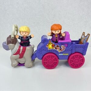 Fisher Price Little People Disney Frozen Anna & Kristoff’s Wagon with Sven